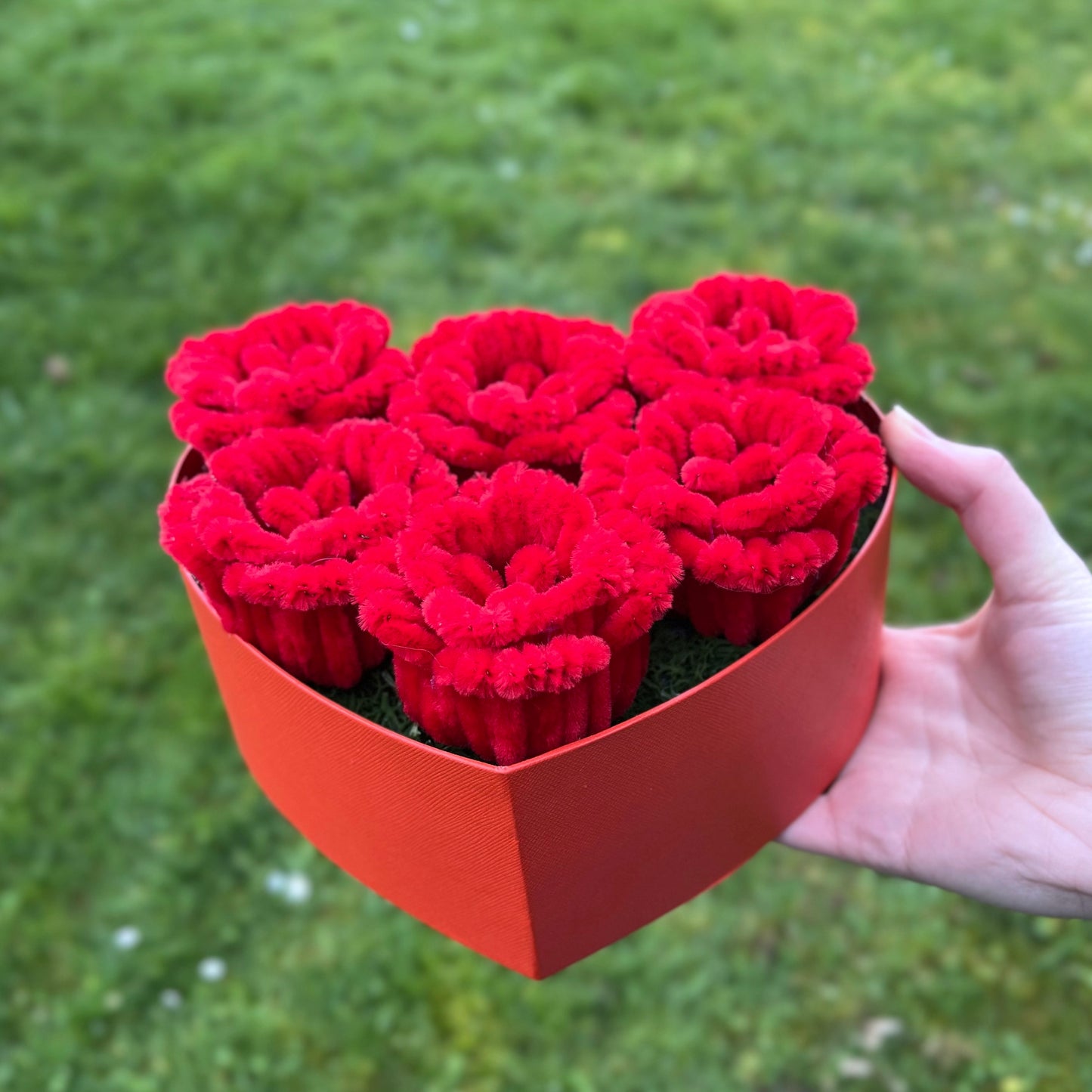 Boîte cœur roses