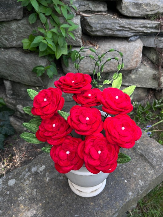 Bouquet de roses rouges