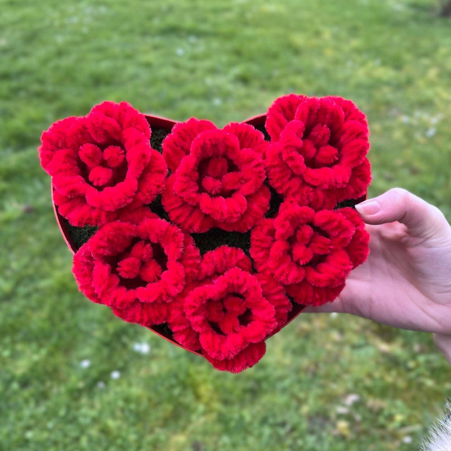 Boîte cœur roses