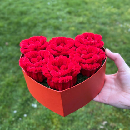 Boîte cœur roses