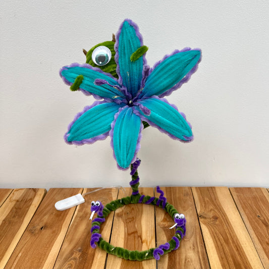 Lampe fleur Monstres & Compagnie