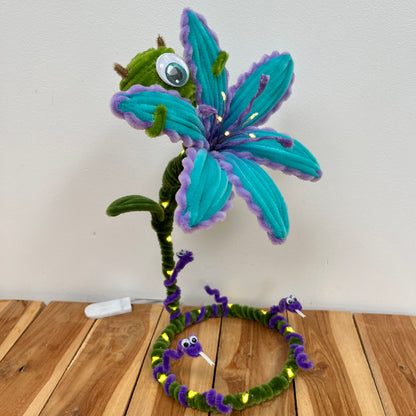 Lampe fleur Monstres & Compagnie